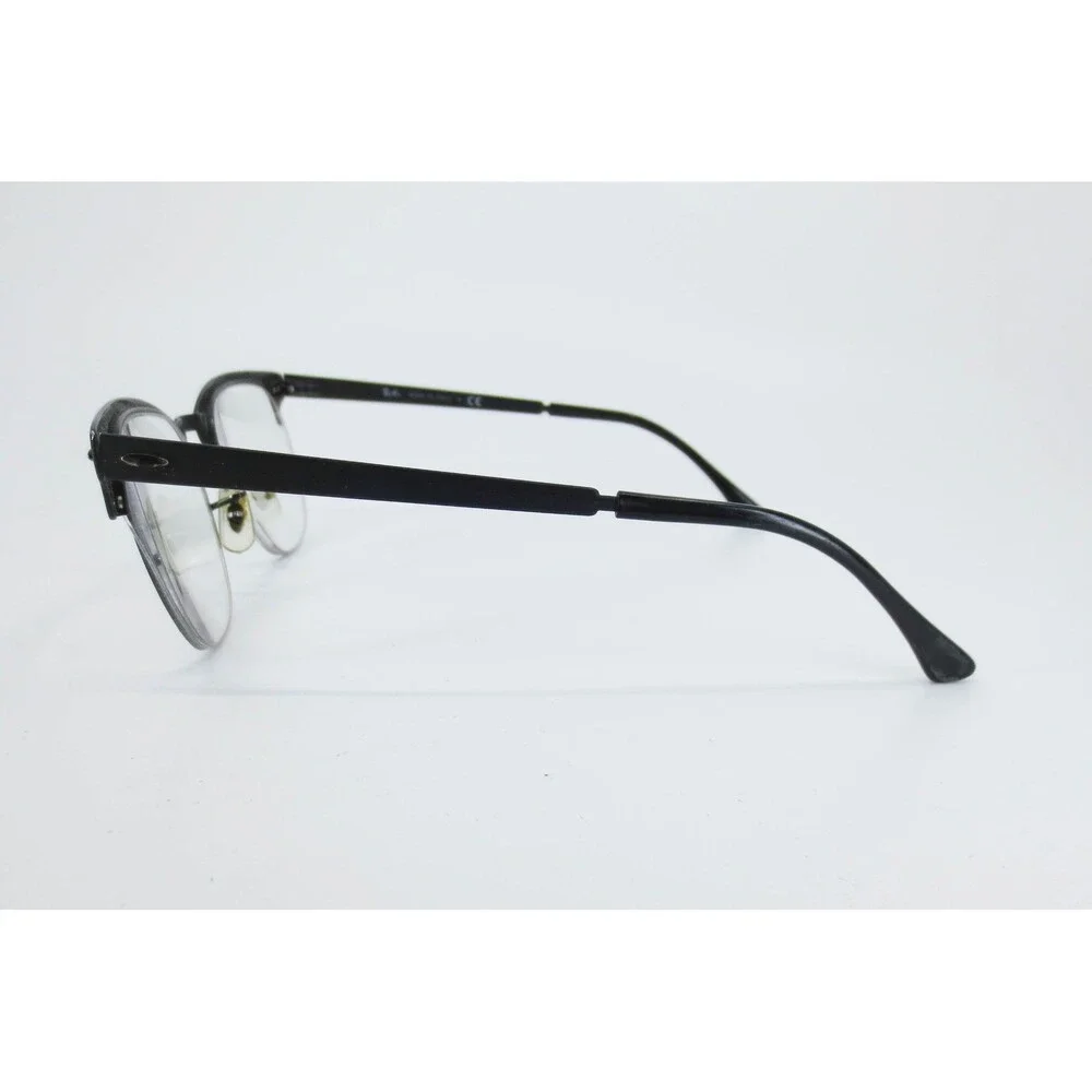 Ray-Ban RB 3716-V-M 2904 Clubmaster Metal Eyeglasses Matte Black 50-22 145 Italy - Picture 3 of 7